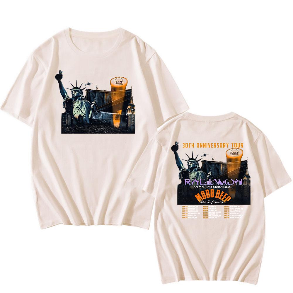 Футболка Raekwon & Mobb Deep 30th Anniversary Tour, коротка, бавовняна, чоловіча, унісекс, хіп-хоп, вуличний одяг, з графічним принтом M
Футболка Raekwon & Mobb Deep 30th Anniversary Tour, коротка, бавовняна, чоловіча, унісекс, хіп-хоп, вуличний одяг, з графічним принтом M