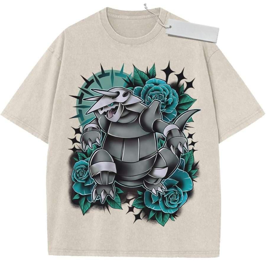 Summer Mens Black Washed T Shirt Pokemon Rhyhorn Rose Tattoo Style High Quality Fabric for Casual Shopping M
Summer Mens Black Washed T Shirt Pokemon Rhyhorn Rose Tattoo Style High Quality Fabric for Casual Shopping M