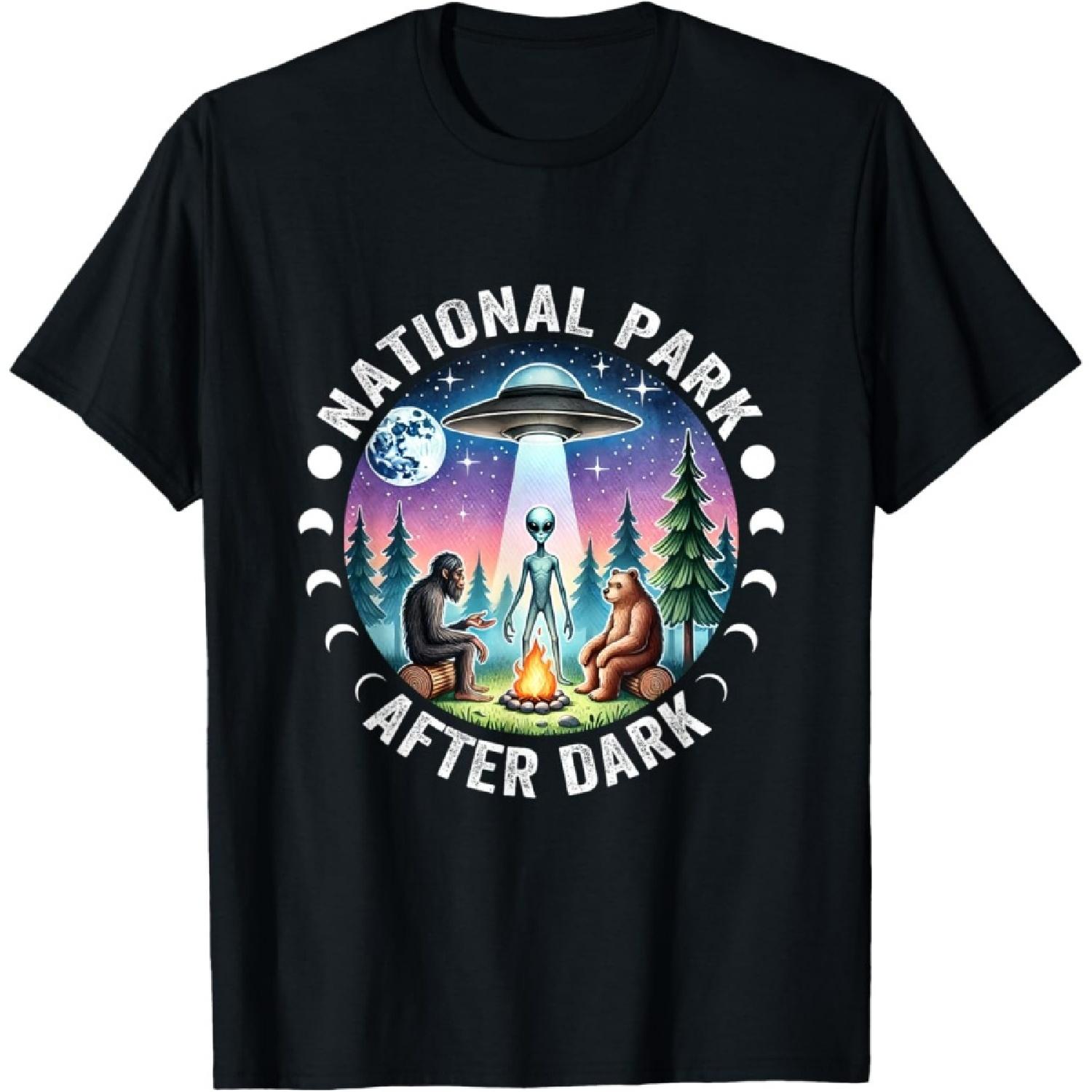 Vintage Retro Funny National Park After the Dark Big foot Alien Campfire T-Shirt, Small, Black XXXXXL чорний
Vintage Retro Funny National Park After the Dark Big foot Alien Campfire T-Shirt, Small, Black XXXXXL чорний
