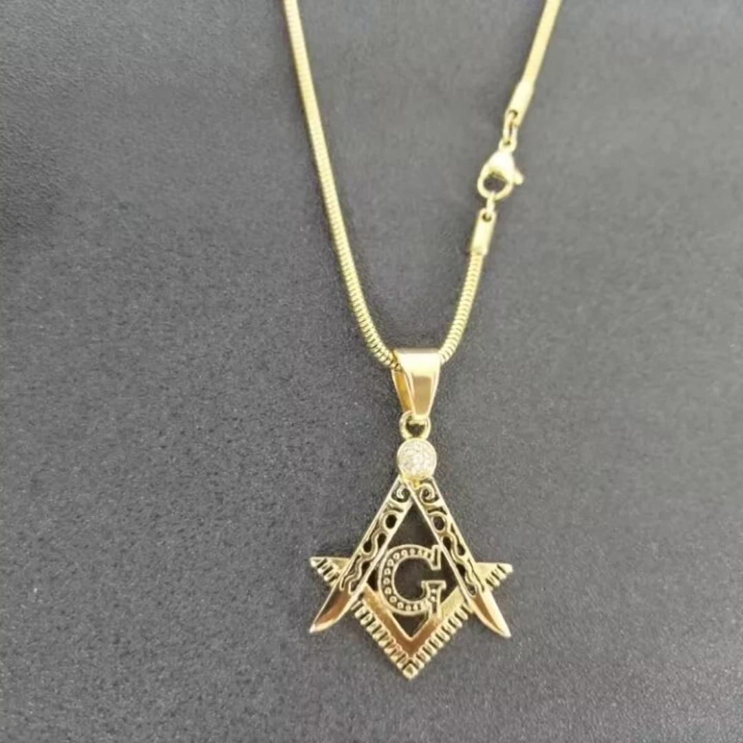 Masonic Necklace for Men Gold Silver Plated Mason Energy Freemason Pendant Stainless Steel Amulet Religious Gothic Punk Jewelry
Masonic Necklace for Men Gold Silver Plated Mason Energy Freemason Pendant Stainless Steel Amulet Religious Gothic Punk Jewelry