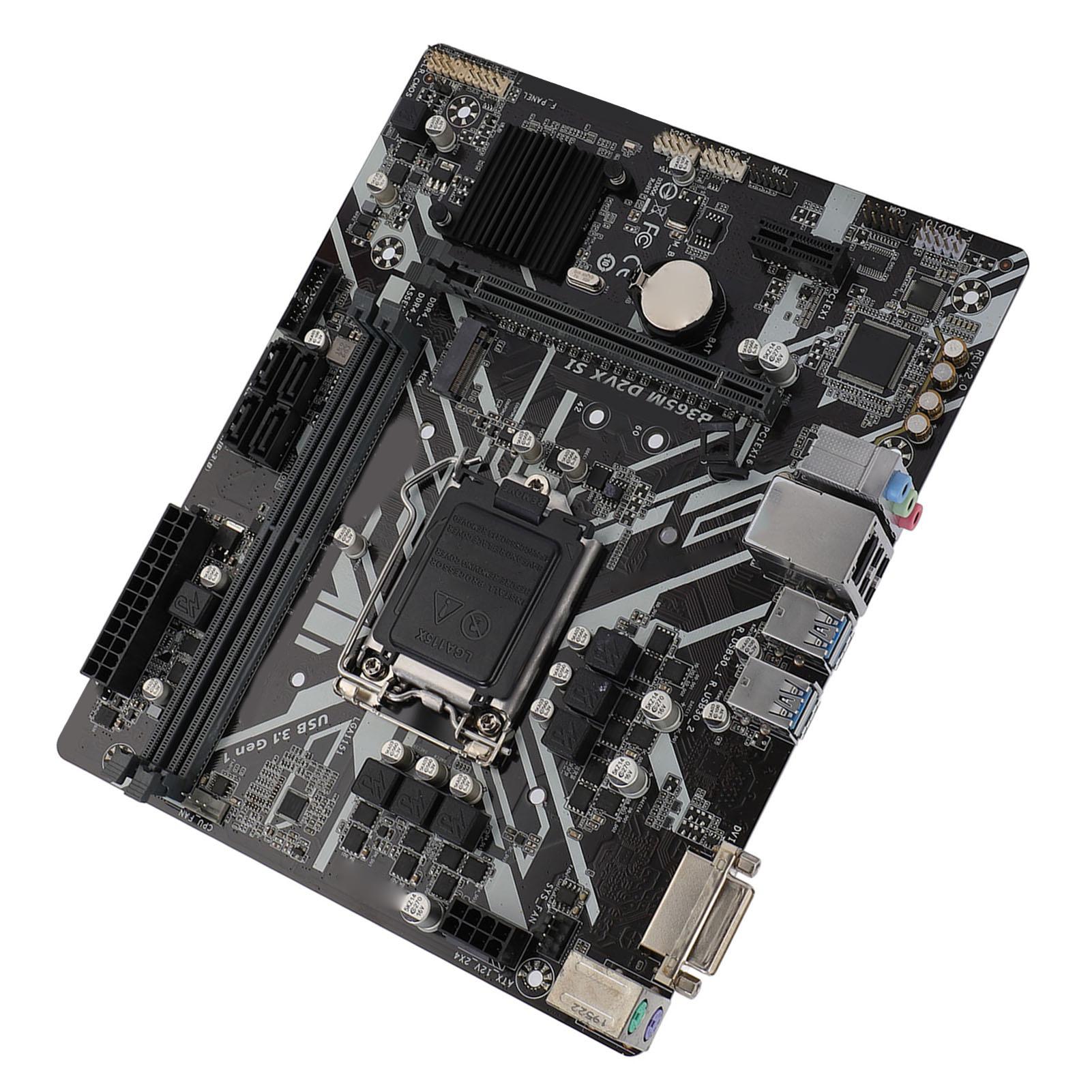 Материнська плата B365M D2VX SI M ATX DDR4x2 DIMM Настільна комп ютерна материнська плата Підтримка 9-го 8-го покоління для
Материнська плата B365M D2VX SI M ATX DDR4x2 DIMM Настільна комп ютерна материнська плата Підтримка 9-го 8-го покоління для