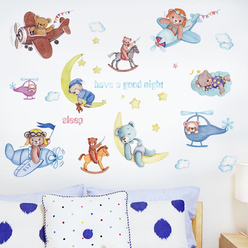 HM71012 Happy Setting Good Night Bear Children s Room Entrance Cabinet Wardrobe Classroom Bedside Decoration Wall Sticker
HM71012 Happy Setting Good Night Bear Children s Room Entrance Cabinet Wardrobe Classroom Bedside Decoration Wall Sticker