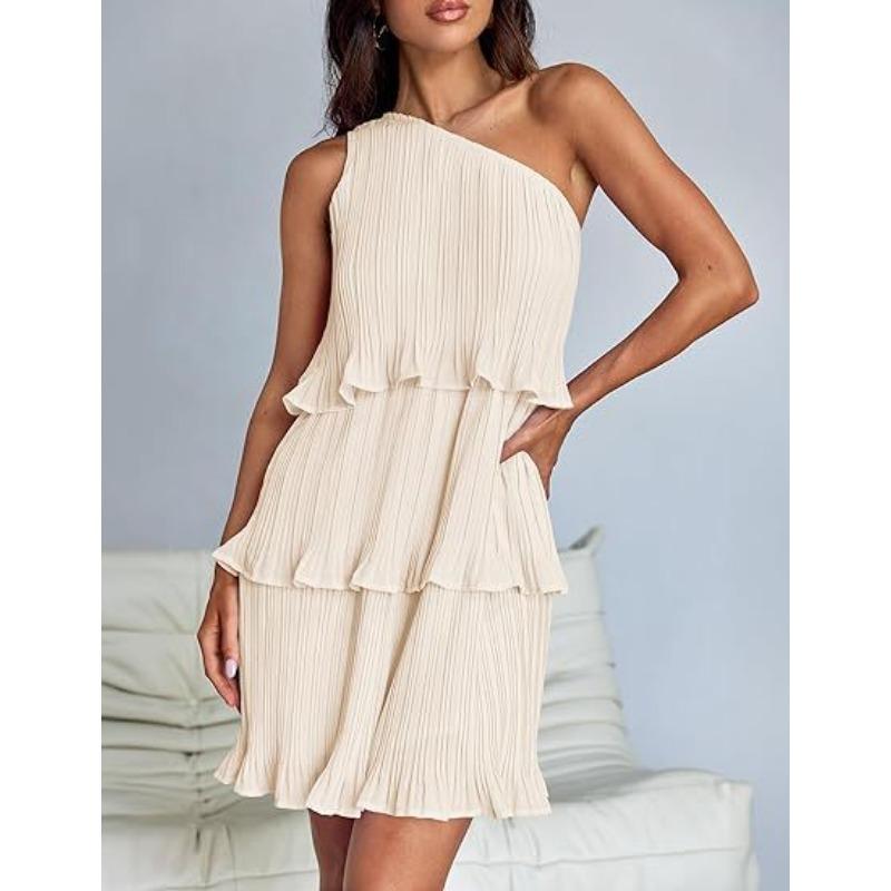 Women s Explosive Slanted Shoulder Layered Splicing Hem Pleated Sleeveless Dress XL абрикосовий
Women s Explosive Slanted Shoulder Layered Splicing Hem Pleated Sleeveless Dress XL абрикосовий