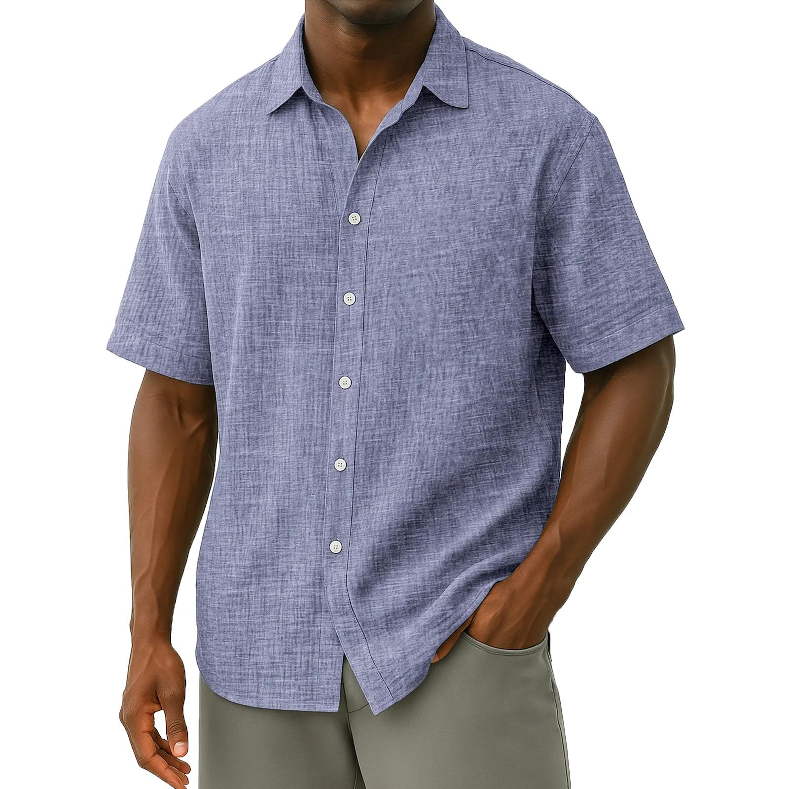 Men s fashionable casual short-sleeved top XL синій
Men s fashionable casual short-sleeved top XL синій