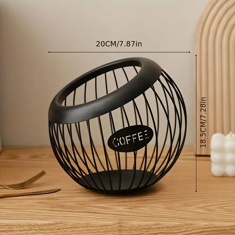 1PC Iron Coffee Capsule Holder Fruit Snack Storage Rack Multifunctional Hollow Coffee Pod Storage Rack Suitable for Home Cafes чёрный
1PC Iron Coffee Capsule Holder Fruit Snack Storage Rack Multifunctional Hollow Coffee Pod Storage Rack Suitable for Home Cafes чёрный