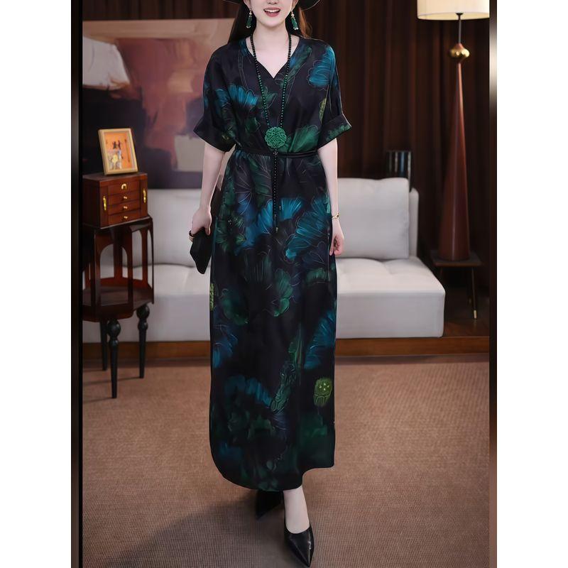 High-End Affordable Luxury Plus Size Women s Clothing Summer New Arrival National Style Fancy V Neck Black Dress Fashion Temperament Long Dress Black M((Recommendation 49.00 kg-54.00 kg)
High-End Affordable Luxury Plus Size Women s Clothing Summer New Arrival National Style Fancy V Neck Black Dress Fashion Temperament Long Dress Black M((Recommendation 49.00 kg-54.00 kg)