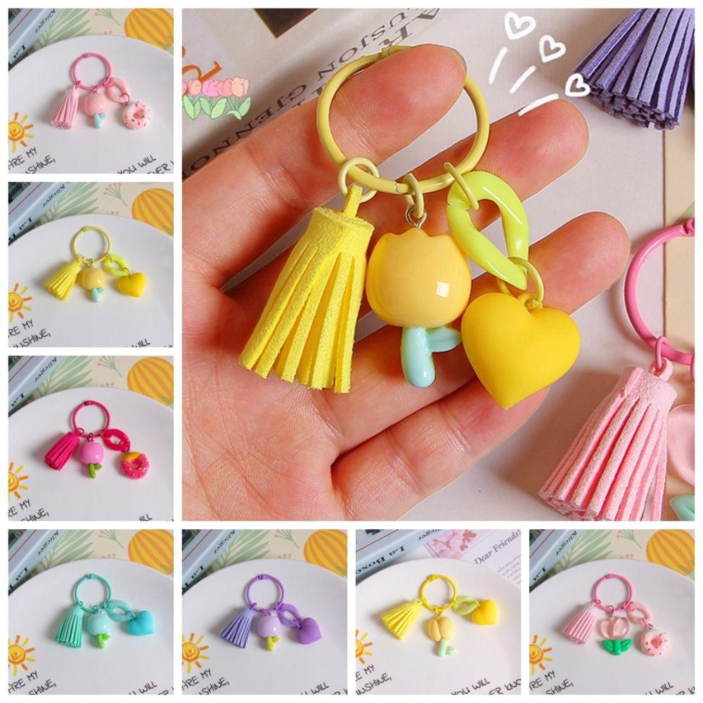 Candy Color Tulip Flower Keychain Young Girl s Heart Sweet Resin Tulip Keyring Girls D
Candy Color Tulip Flower Keychain Young Girl s Heart Sweet Resin Tulip Keyring Girls D