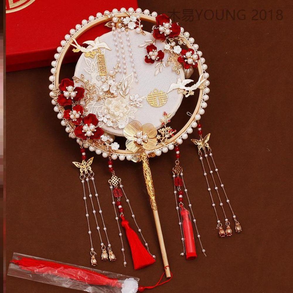 With Pendant Chinese Wedding Fan Tassels Embroidery Fan Gorgeous Bridal Group Fan Wedding
With Pendant Chinese Wedding Fan Tassels Embroidery Fan Gorgeous Bridal Group Fan Wedding