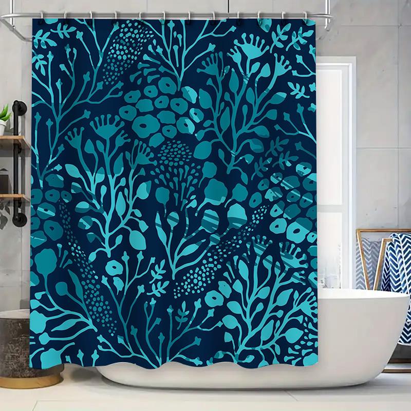 Blue Coral Print Shower Curtain SetWaterproof Fabric Decor for Bathroom Navy Ocean Blue Floral Pattern Home Textile Accessories 90x180cm
Blue Coral Print Shower Curtain SetWaterproof Fabric Decor for Bathroom Navy Ocean Blue Floral Pattern Home Textile Accessories 90x180cm