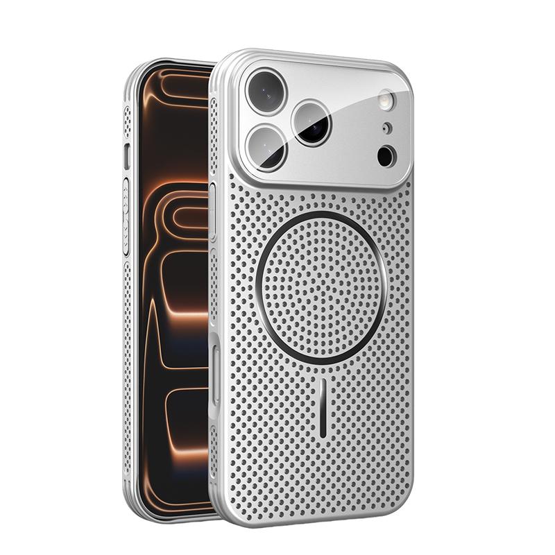 Heat Dissipation Mesh For MagSafe Phone Case For iPhone 17 16 15 14 13 Pro Max Large Window Lens Protector Magnetic Hard Cover iPhone 15 Pro серебряный
Heat Dissipation Mesh For MagSafe Phone Case For iPhone 17 16 15 14 13 Pro Max Large Window Lens Protector Magnetic Hard Cover iPhone 15 Pro серебряный