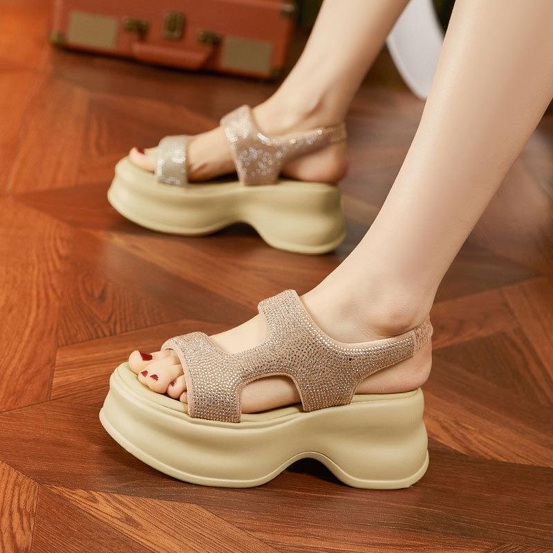 thick-soled rhinestone sandals women s summer new super fire muffin shoes, fashionable and versatile women s shoes 34 чёрный
thick-soled rhinestone sandals women s summer new super fire muffin shoes, fashionable and versatile women s shoes 34 чёрный