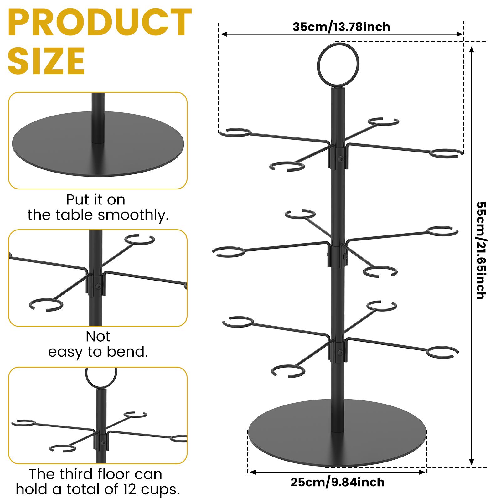 Cocktail Tree Stand 3 Tiers Champagne Display Stand 12 Holders Wine Glass Display Stand Metal Cocktail Tower Stand Champagne 12 Holders&3-tier чорний
Cocktail Tree Stand 3 Tiers Champagne Display Stand 12 Holders Wine Glass Display Stand Metal Cocktail Tower Stand Champagne 12 Holders&3-tier чорний
