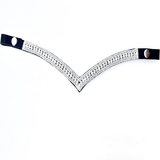 Durable 5 Rows All Clear Browband Leather Horse V-Shape Bridle Parts |Equestrian Browband for Horse. Extra Full (45 cm) чёрный
Durable 5 Rows All Clear Browband Leather Horse V-Shape Bridle Parts |Equestrian Browband for Horse. Extra Full (45 cm) чёрный
