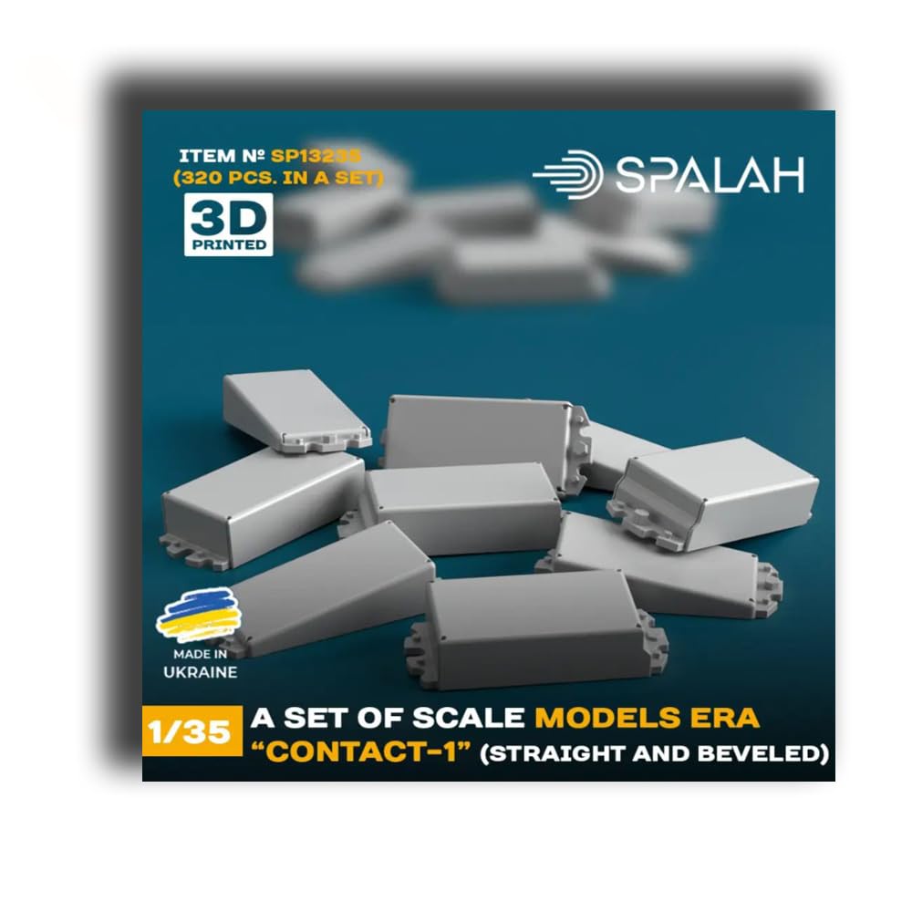 Spallach ERA Explosive Reactive Armor Set Square Type x 264 Pieces Triangle Type x 56 Pieces Resin Kit SPU13235 1/35 Contact-1 (Military)
Spallach ERA Explosive Reactive Armor Set Square Type x 264 Pieces Triangle Type x 56 Pieces Resin Kit SPU13235 1/35 Contact-1 (Military)