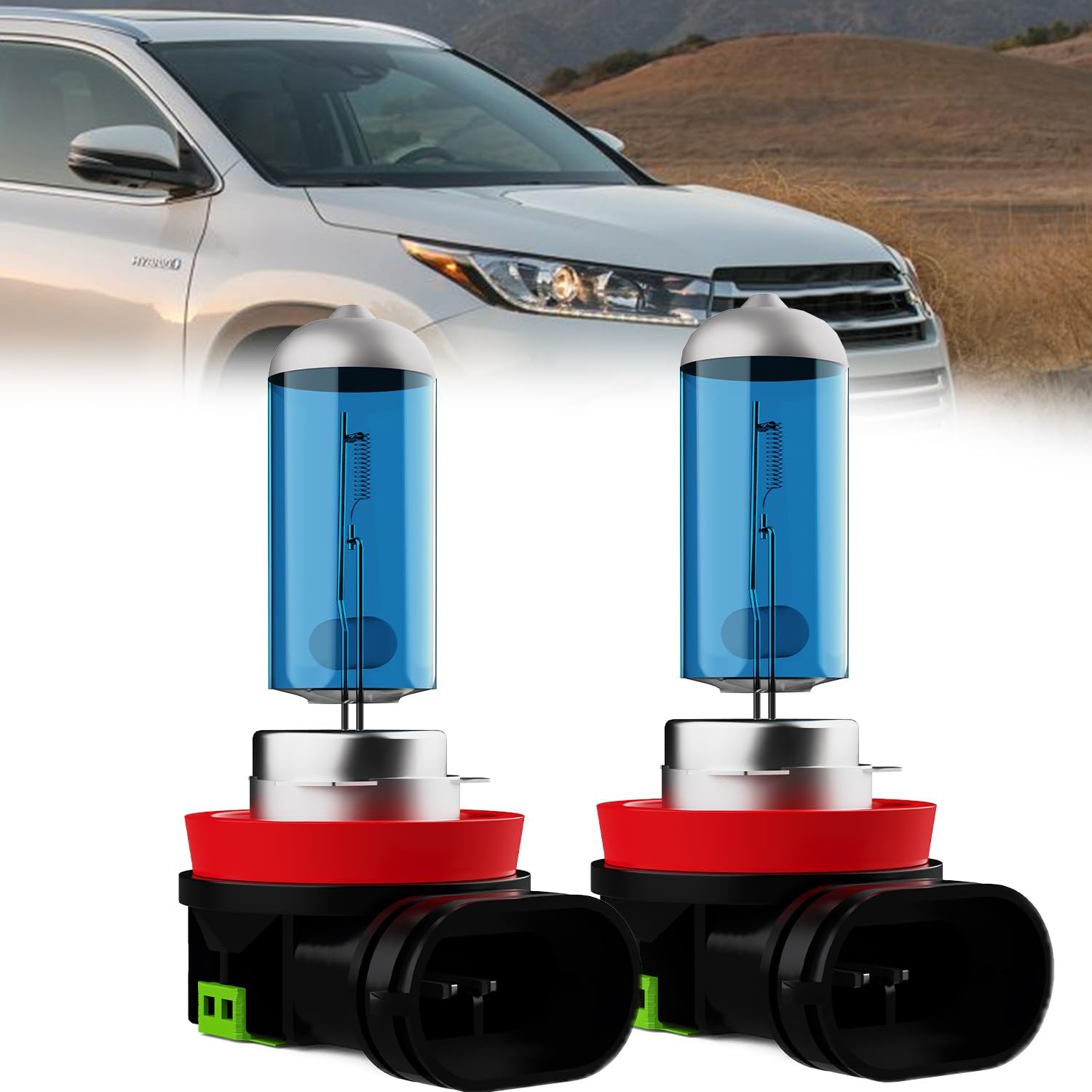 Headlight Bulbs Compatible With Toyota Highlander 2008-2010, 9003 + H11 High Low Beam Fog Lights Halogen Light Bulb Combo, Super Bright 6000K White, Compatible With Toyota Hi
Headlight Bulbs Compatible With Toyota Highlander 2008-2010, 9003 + H11 High Low Beam Fog Lights Halogen Light Bulb Combo, Super Bright 6000K White, Compatible With Toyota Hi