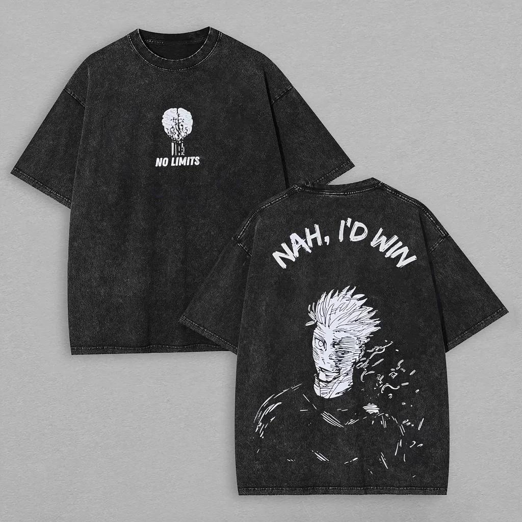 Jujutsu Kaisen Gojo Satoru Printed Tshirt Mens and Womens Washed Tshirt High Quality Vintage Cotton Tshirt Harajuku Tshirt M
Jujutsu Kaisen Gojo Satoru Printed Tshirt Mens and Womens Washed Tshirt High Quality Vintage Cotton Tshirt Harajuku Tshirt M