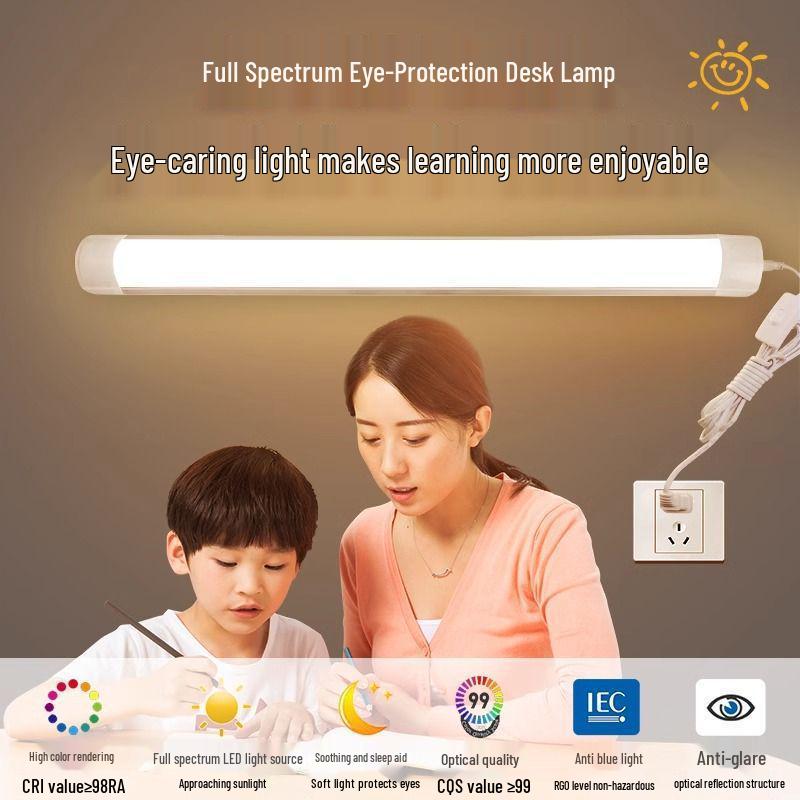 Plug-in Type Desk Lamp with Energy-Saving Fluorescent Tube for Dorms and Homes Supreme Dual-Row 60cm 24W White
Plug-in Type Desk Lamp with Energy-Saving Fluorescent Tube for Dorms and Homes Supreme Dual-Row 60cm 24W White