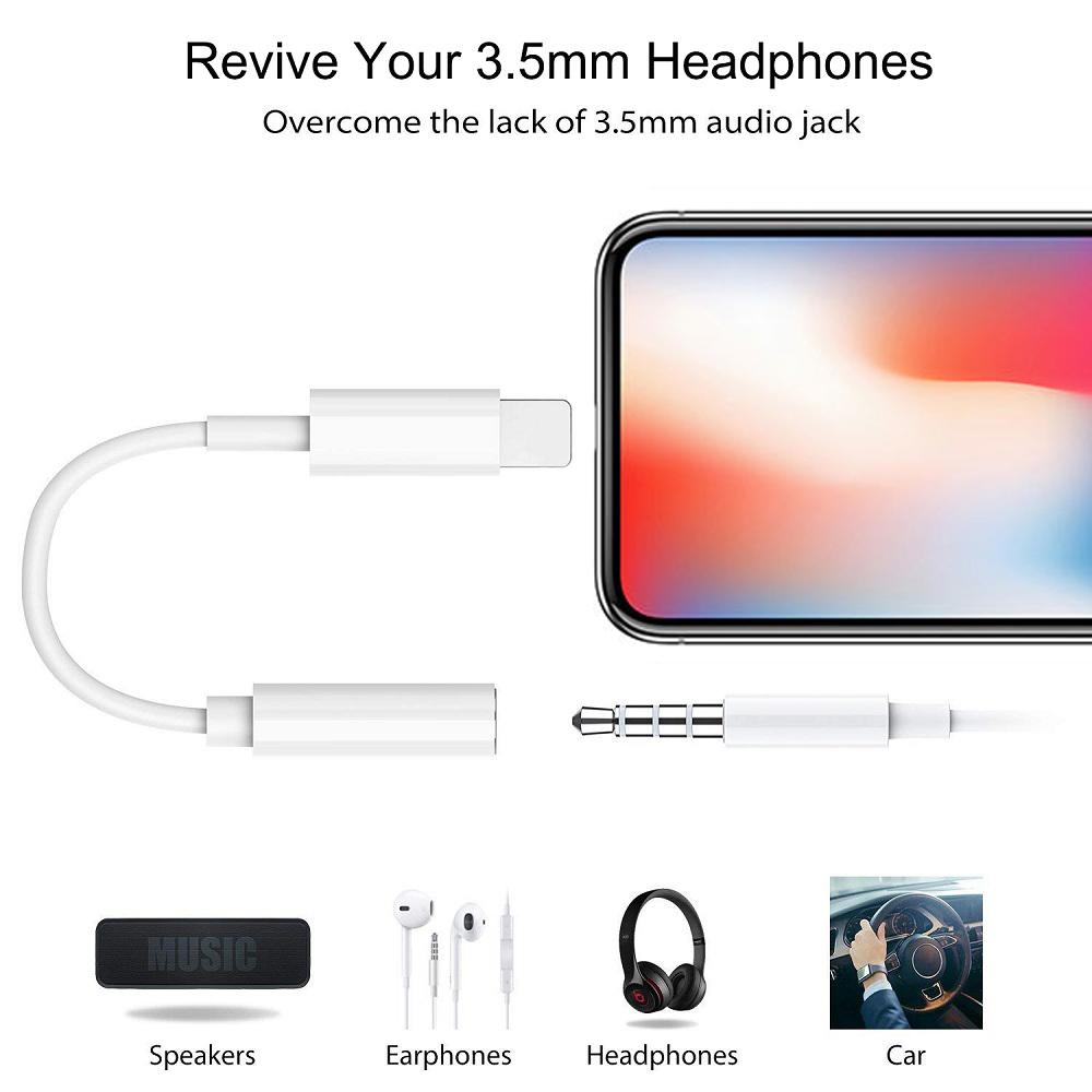Lightning 8Pin Male to 3.5mm Female Port Audio Cable for iPhone X/8/8 Plus etc. As Shown A
Lightning 8Pin Male to 3.5mm Female Port Audio Cable for iPhone X/8/8 Plus etc. As Shown A