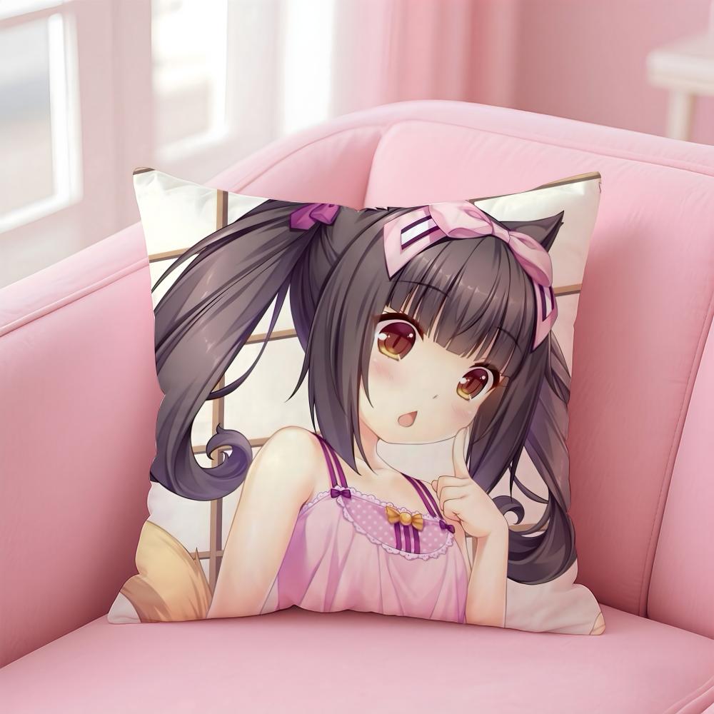 Anime N-Nekopara Cushion Cover Home & Car Multi-Scene Pillow Cover - Reversible, Soft & Durable for Daily Use 30cmx30cm
Anime N-Nekopara Cushion Cover Home & Car Multi-Scene Pillow Cover - Reversible, Soft & Durable for Daily Use 30cmx30cm