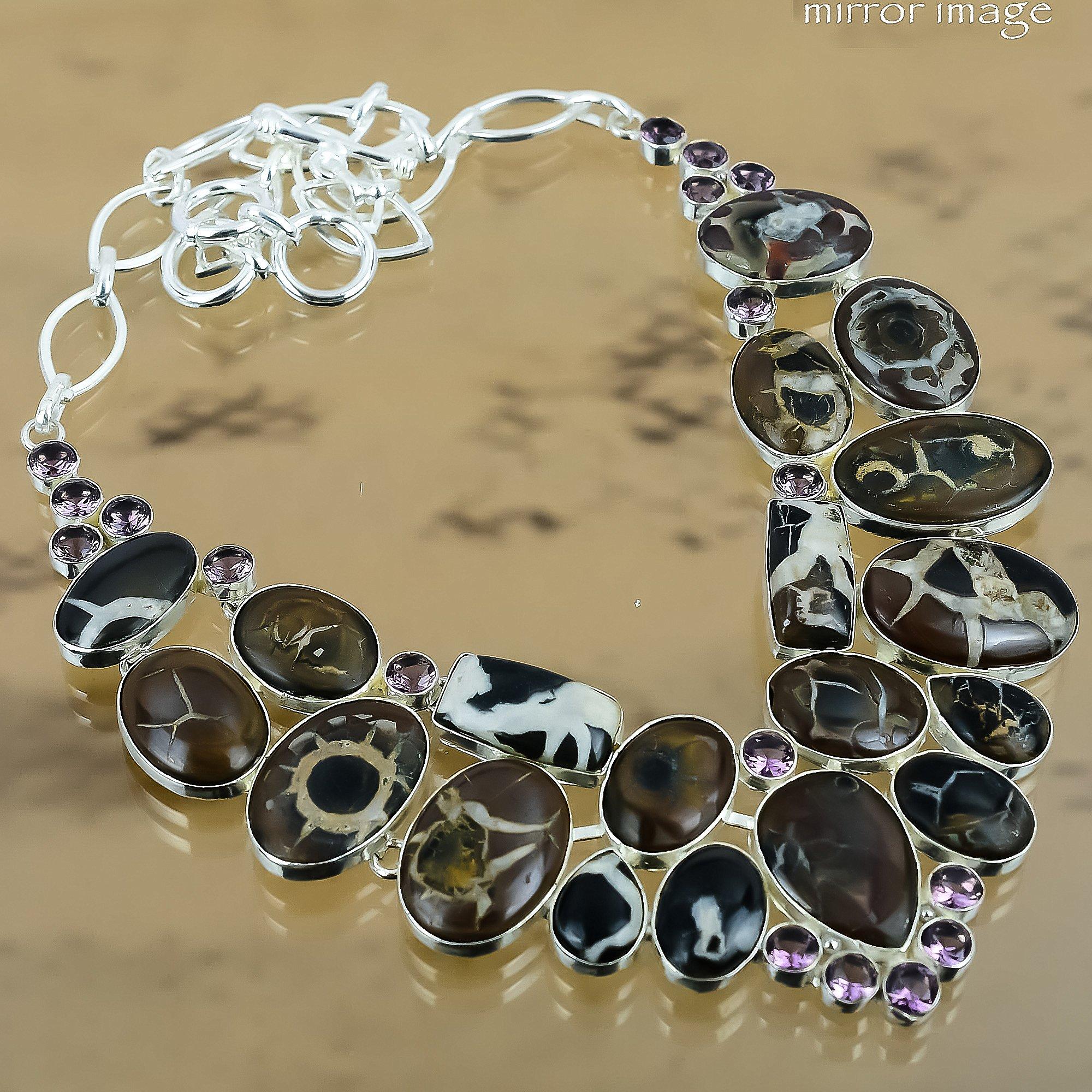 Chain Adjustable Necklace 925 Silver Natural Moroccan Mud Crack Fossil Adjustable
Chain Adjustable Necklace 925 Silver Natural Moroccan Mud Crack Fossil Adjustable