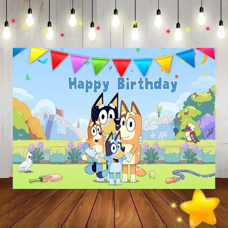Cartoon Bluey Family Pography Background Cartoon Dog Bingo Cloth Po Shooting Backdrops Birth Date Celebration Decoration Banner 150x90cm
Cartoon Bluey Family Pography Background Cartoon Dog Bingo Cloth Po Shooting Backdrops Birth Date Celebration Decoration Banner 150x90cm