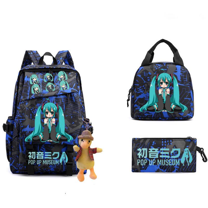 2023 New Virtual Music School Bag Pencil Case + Lunch Bag Primary and Secondary School Student School Bag Three-piece Double Shoulder Back as the picture
2023 New Virtual Music School Bag Pencil Case + Lunch Bag Primary and Secondary School Student School Bag Three-piece Double Shoulder Back as the picture