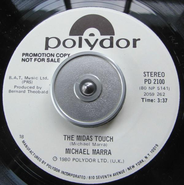 7inch Record MICHAEL MARRA - The Midas Touch PD2100 Polydor 1980 US Soul/Funk Used
7inch Record MICHAEL MARRA - The Midas Touch PD2100 Polydor 1980 US Soul/Funk Used