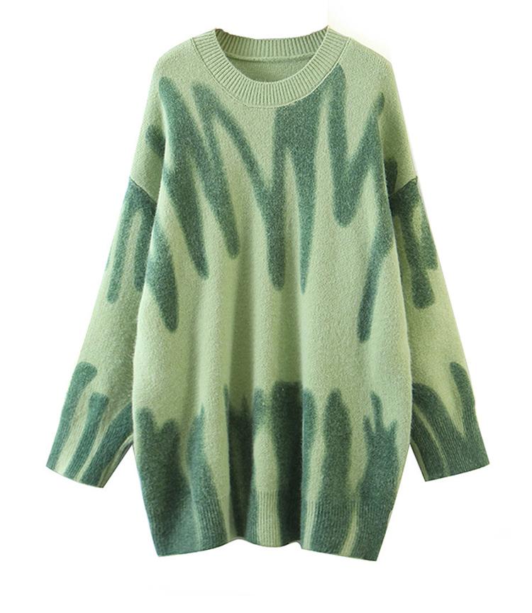 Элегантные пуловеры в зеленую полоску с принтом, женские зимние свободные длинные свитера с круглым вырезом, уличная теплая верхняя одежда One Size зелёный
Элегантные пуловеры в зеленую полоску с принтом, женские зимние свободные длинные свитера с круглым вырезом, уличная теплая верхняя одежда One Size зелёный