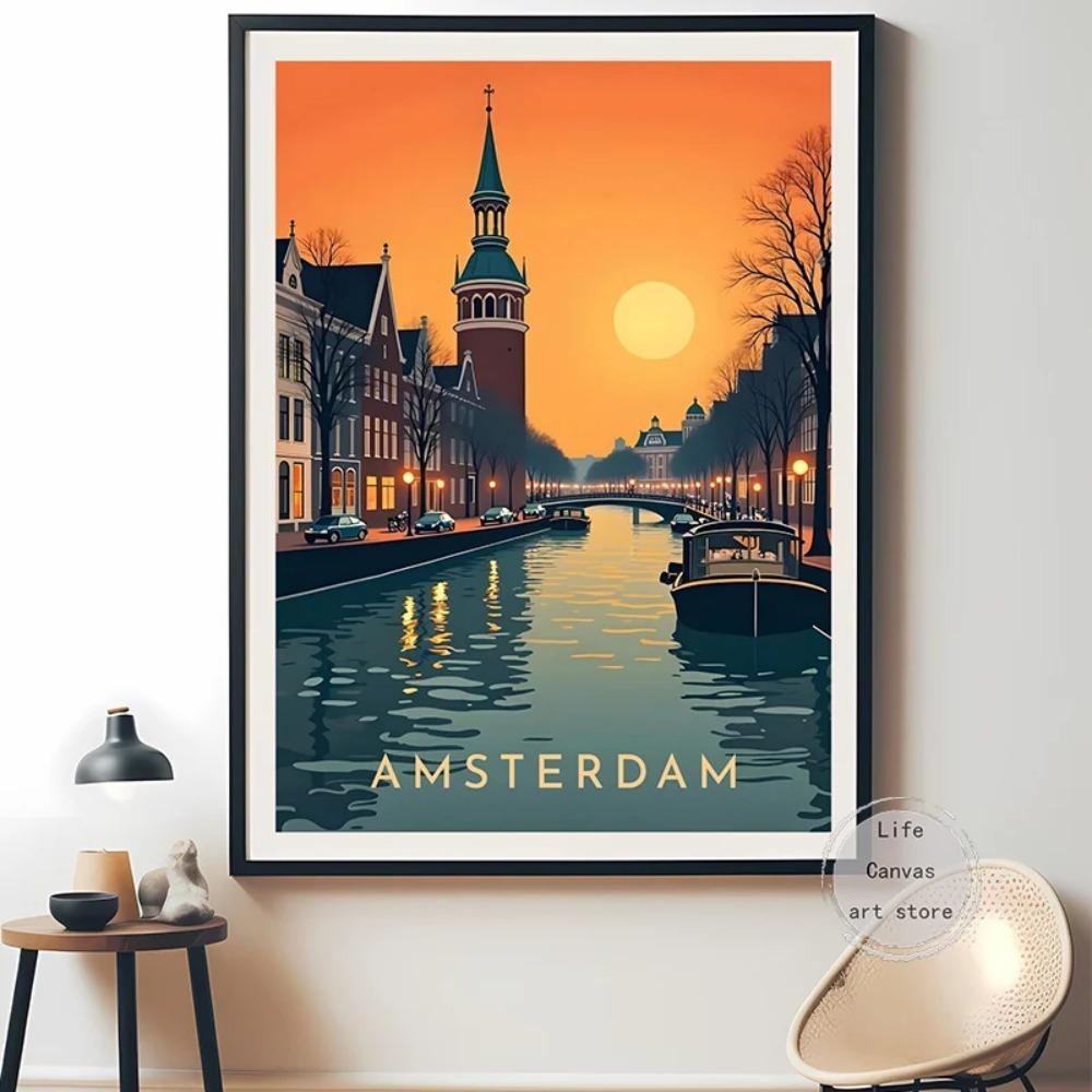 Amsterdam Prague Paris Ireland Art Poster Retro Travel City Norway Canvas Painting Wall Prints For Room Home Decor 20x30cm no frame
Amsterdam Prague Paris Ireland Art Poster Retro Travel City Norway Canvas Painting Wall Prints For Room Home Decor 20x30cm no frame