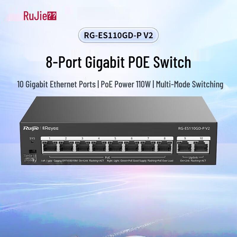 Ruijie Non-Managed PoE Switch Series
Ruijie Non-Managed PoE Switch Series