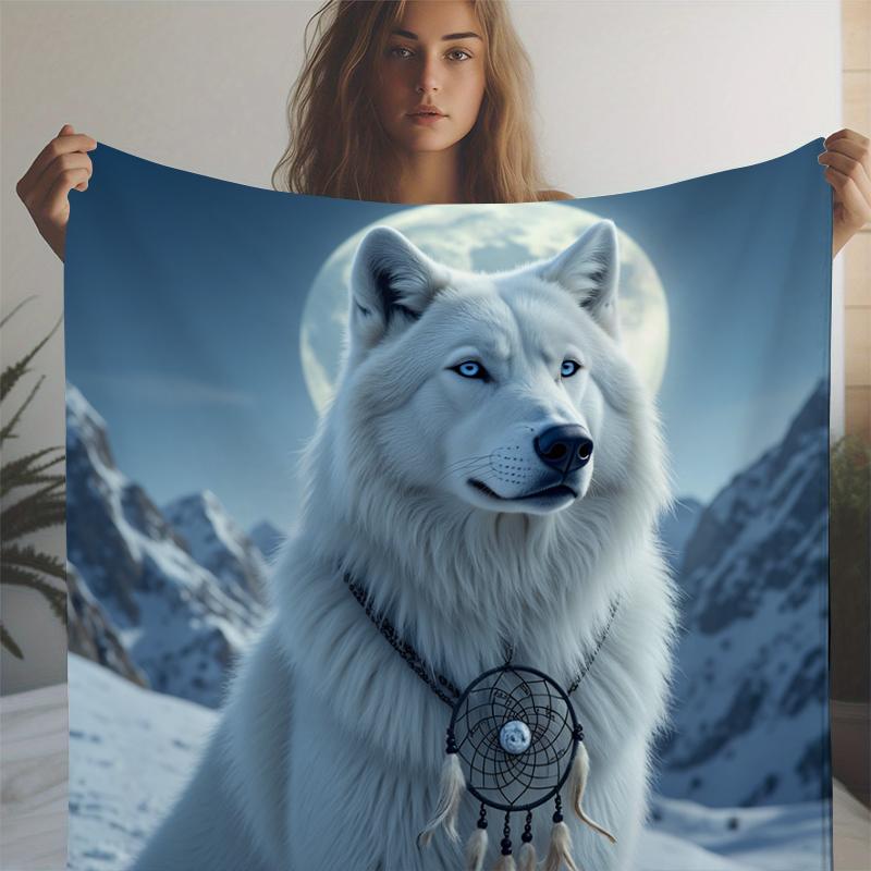Snow Wolves and Dream Catcher Throw Blanket 3DPrint Soft Rug for Sofa Wolf King Winter Warm Fluffy Blanket Gift for Men Friends 75x100cm
Snow Wolves and Dream Catcher Throw Blanket 3DPrint Soft Rug for Sofa Wolf King Winter Warm Fluffy Blanket Gift for Men Friends 75x100cm
