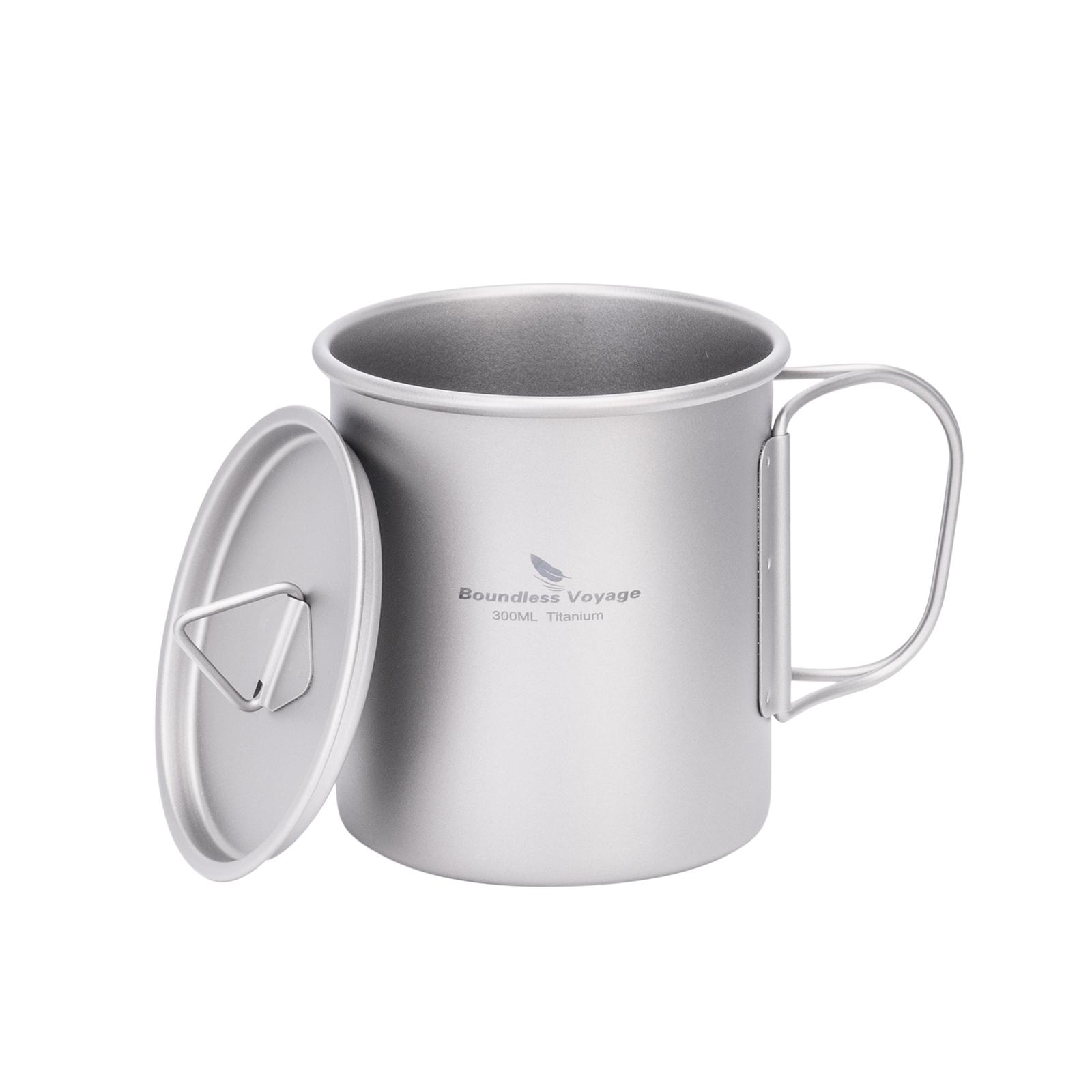 Boundless Voyage Titanium Camping Mug with Lid Stackable Cup Travel Tableware for Backpacking, Hiking, Home Use
Boundless Voyage Titanium Camping Mug with Lid Stackable Cup Travel Tableware for Backpacking, Hiking, Home Use