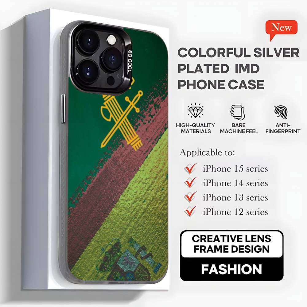 Spanish Guard Civil Emblem Phone Case For iPhone17,16,15,14,13,12,11,Mini,Pro,MAX,plus,Black Matte Shockproof Cover iPhone17Pro
Spanish Guard Civil Emblem Phone Case For iPhone17,16,15,14,13,12,11,Mini,Pro,MAX,plus,Black Matte Shockproof Cover iPhone17Pro