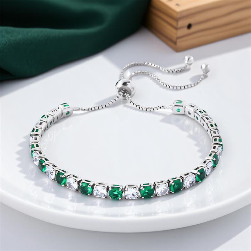 Multicolor Crystal Rainbow Zircon 4mm Round Stone Tennis Bracelets for Women Fashion Silver Color Chain Bracelet Wedding Jewelry 26CM зелёный
Multicolor Crystal Rainbow Zircon 4mm Round Stone Tennis Bracelets for Women Fashion Silver Color Chain Bracelet Wedding Jewelry 26CM зелёный