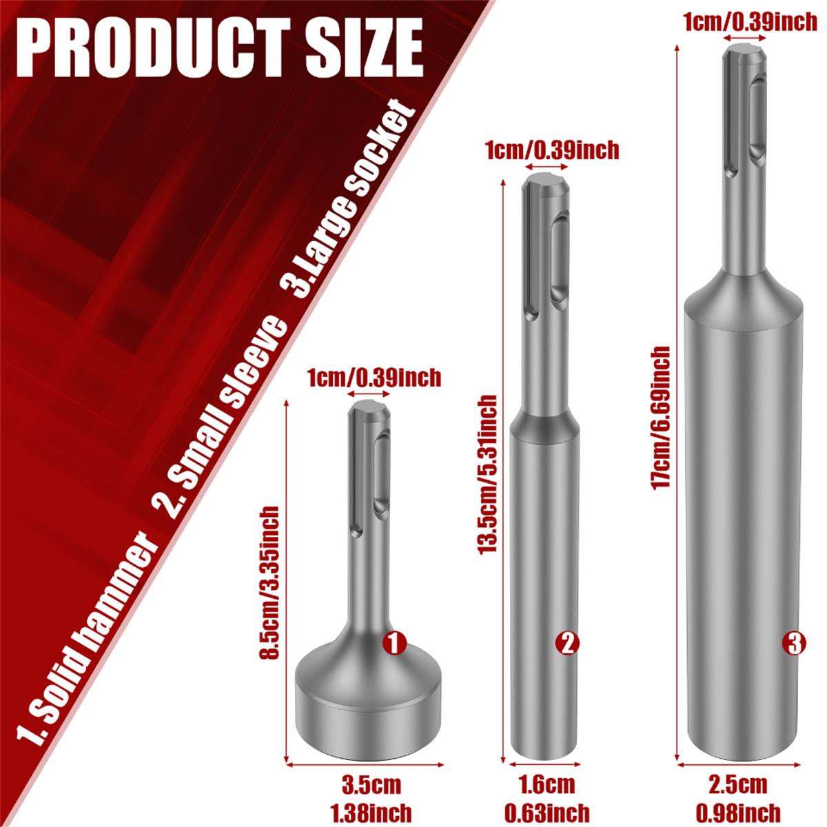 3/6Pcs SDS Plus Ground Rod Driver 16/25/35mm Earth Stake Grounding Rod High Hardness for SDS Plus Rotary Hammer Drill Power
3/6Pcs SDS Plus Ground Rod Driver 16/25/35mm Earth Stake Grounding Rod High Hardness for SDS Plus Rotary Hammer Drill Power