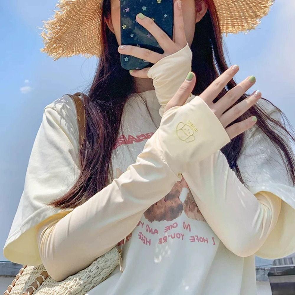 Thin Long Ice Silk Sleeves Elastic Cycling Gloves Cute Sunscreen Arm Covers Summer зелёный
Thin Long Ice Silk Sleeves Elastic Cycling Gloves Cute Sunscreen Arm Covers Summer зелёный