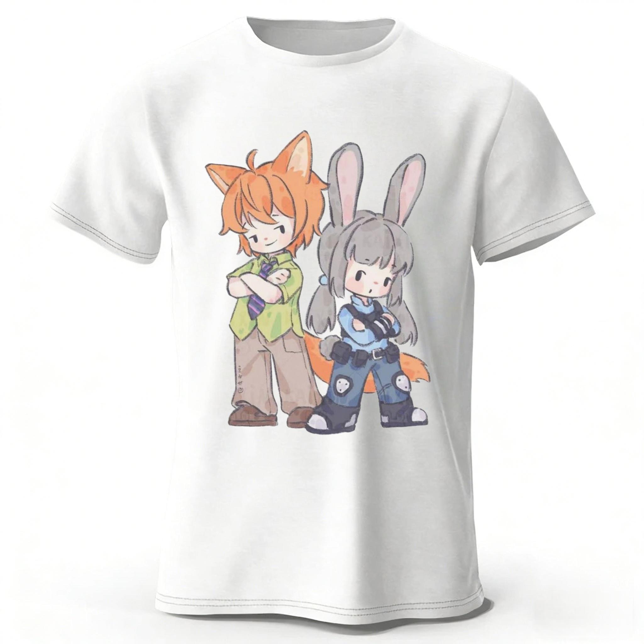Latest Disney Zootopia2 Couple Pure Cotton Tshirt for MenWomen Daily Casual Soft High Quality Large Sports Short Sleeve Top 4XL
Latest Disney Zootopia2 Couple Pure Cotton Tshirt for MenWomen Daily Casual Soft High Quality Large Sports Short Sleeve Top 4XL