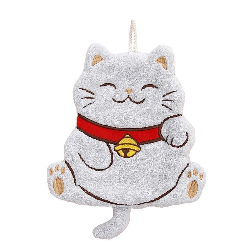 1pc Cute Cartoon Lucky Cat Hand Towel Thickened Quick Drying Wiping Towel Bathroom Coral Velvet Water Absorption Hanging Towel
1pc Cute Cartoon Lucky Cat Hand Towel Thickened Quick Drying Wiping Towel Bathroom Coral Velvet Water Absorption Hanging Towel