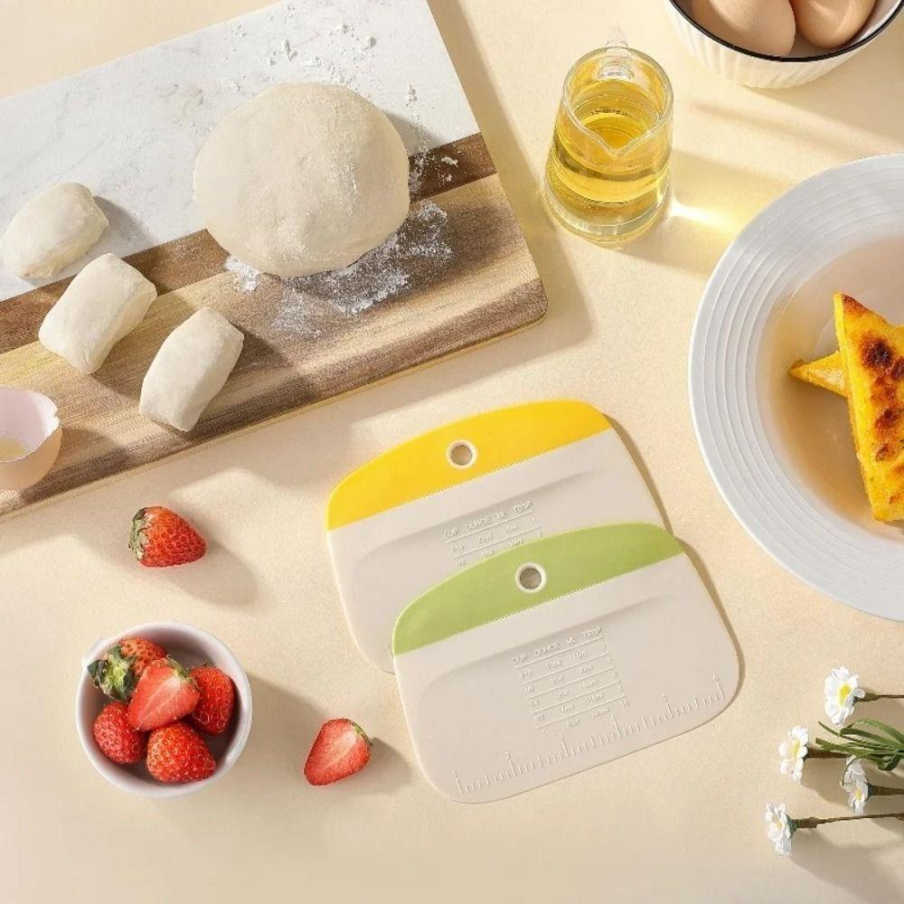 2PCS with Measuring Scale Bench Scraper Multipurpose Dough Cutting Knives Food Scrapers Kitchen зелений
2PCS with Measuring Scale Bench Scraper Multipurpose Dough Cutting Knives Food Scrapers Kitchen зелений