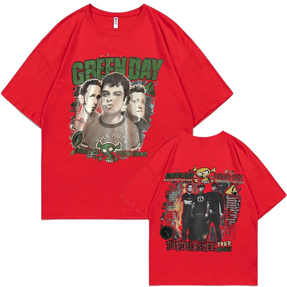 Rare Punk Band Green Day Popdisaster Tour 2002 T-shirts Unisex Women Vintage Gothic Rock Oversized Tshirt Male Cotton Casual Tees S
Rare Punk Band Green Day Popdisaster Tour 2002 T-shirts Unisex Women Vintage Gothic Rock Oversized Tshirt Male Cotton Casual Tees S
