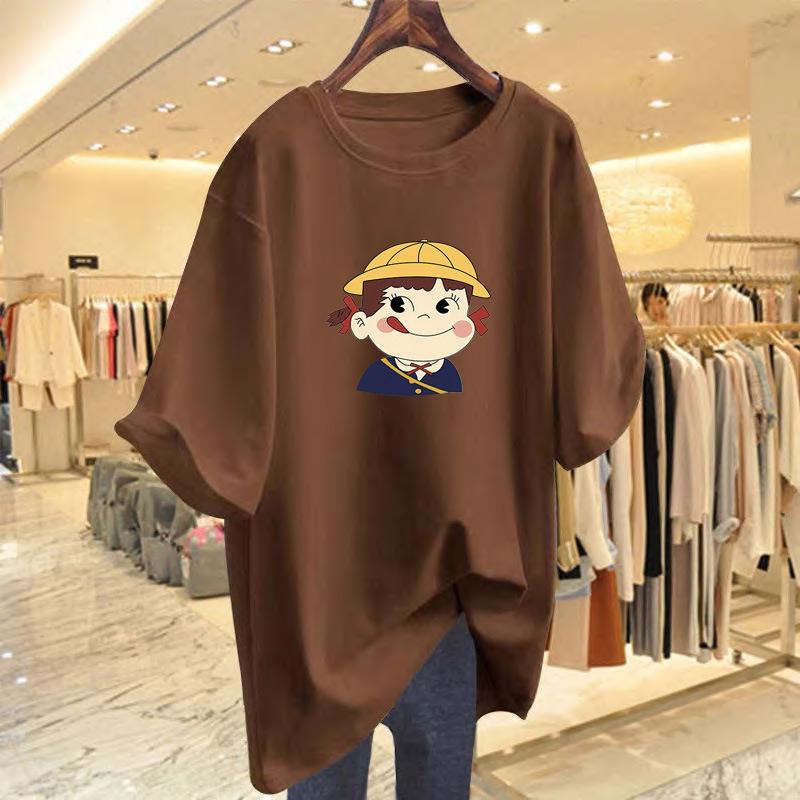 Cotton cartoon printed short-sleeved t-shirt women s summer new loose top versatile XXXL
Cotton cartoon printed short-sleeved t-shirt women s summer new loose top versatile XXXL