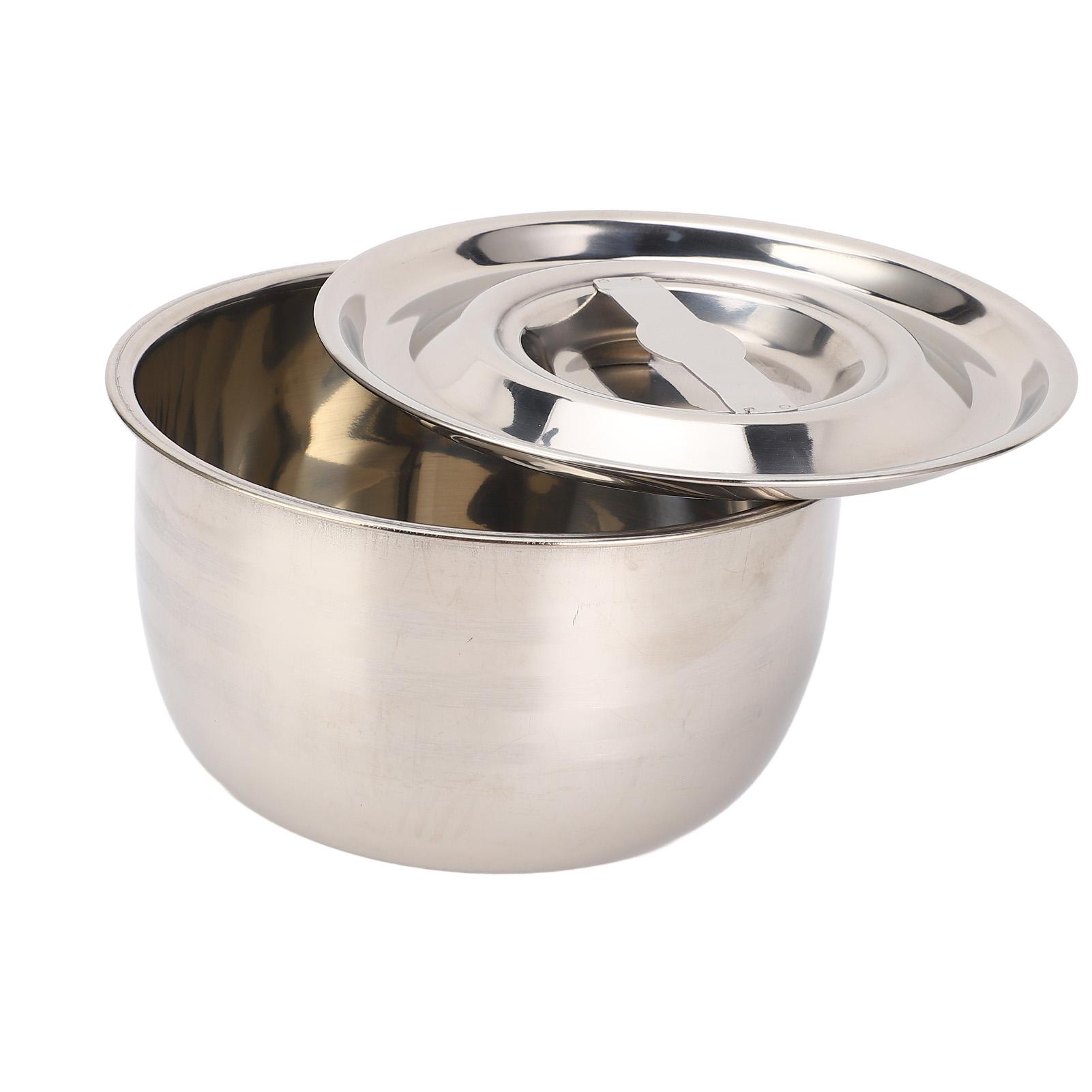Миска для смешивания из нержавеющей стали 304 с крышкой Многоцелевая Легко моющаяся Контейнер для приправ, смальца, масла для кухни
