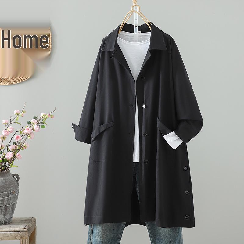 Spring 2026 British Style Women s Lightweight Mid-length Cotton Windbreaker with Lapel and Side Slits XXL
Spring 2026 British Style Women s Lightweight Mid-length Cotton Windbreaker with Lapel and Side Slits XXL