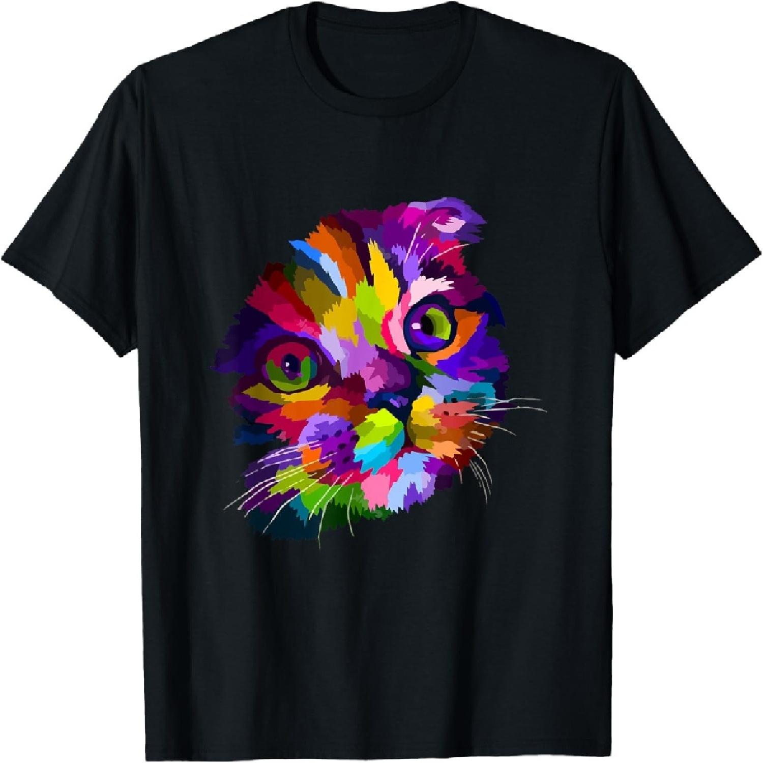 Colorful Cat Head Portrait Design Pop Art Style Kitten Owner T-Shirt for Men Women Girls Kids XXXXXL різнокольоровий
Colorful Cat Head Portrait Design Pop Art Style Kitten Owner T-Shirt for Men Women Girls Kids XXXXXL різнокольоровий