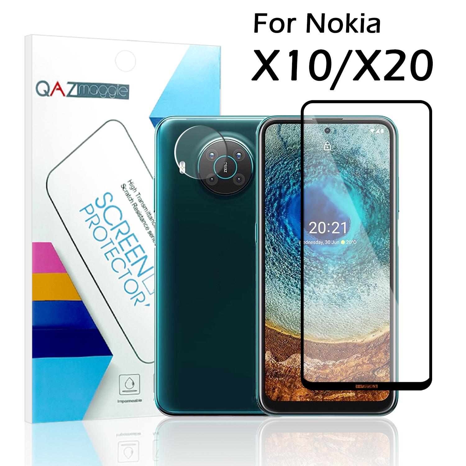 для Nokia X10 X20 Стекло QAZ Maggie Полное покрытие Закаленное стекло Протектор экрана + Пленка объектива камеры
для Nokia X10 X20 Стекло QAZ Maggie Полное покрытие Закаленное стекло Протектор экрана + Пленка объектива камеры