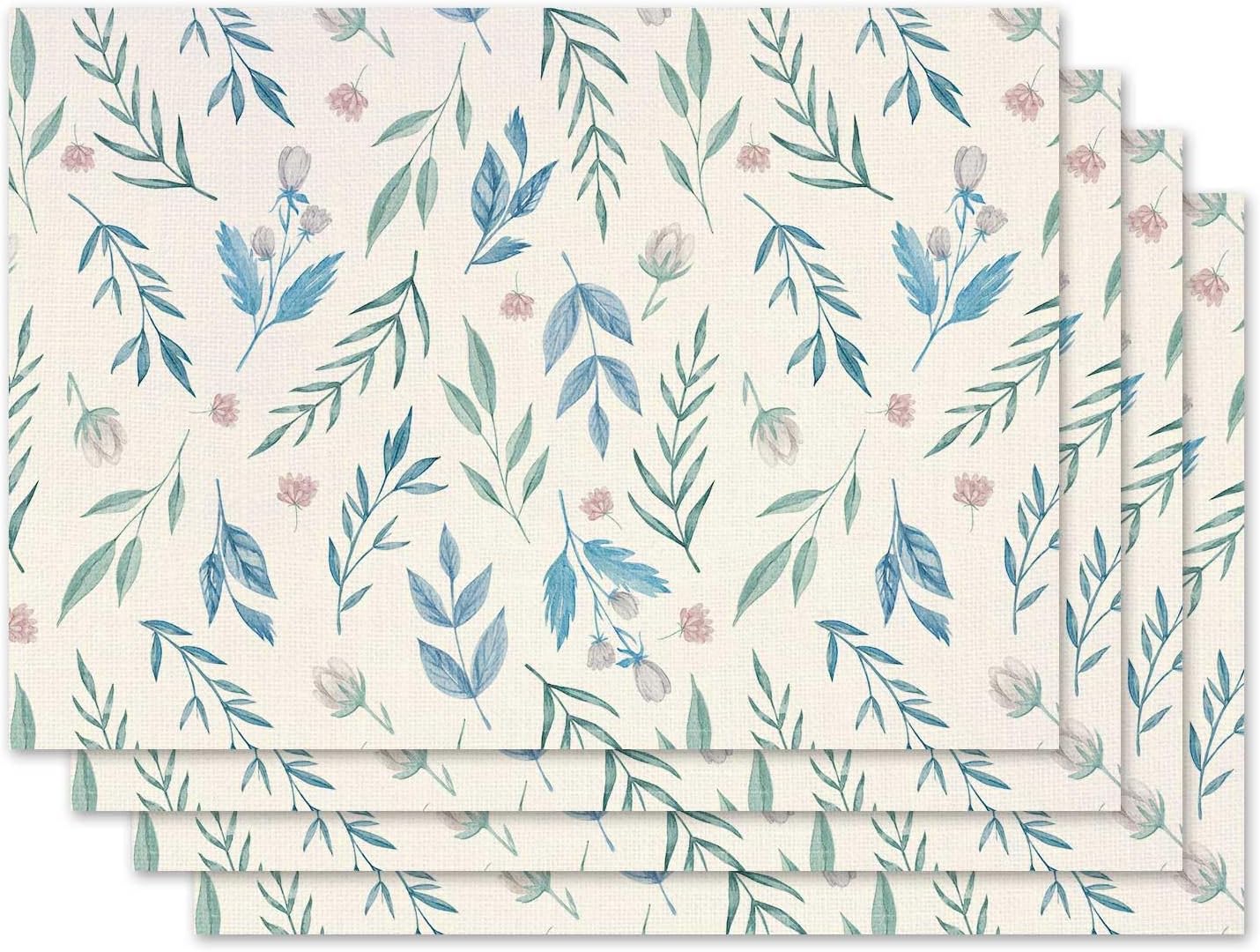 Spring Flowers Placemat Set of 4 Eucalyptus Leaves Placemats Fresh Table Mats for Indoor Outdoor Home Party Kitchen Dining Decor Farmhouse Burlap Tabl 4Pcs
Spring Flowers Placemat Set of 4 Eucalyptus Leaves Placemats Fresh Table Mats for Indoor Outdoor Home Party Kitchen Dining Decor Farmhouse Burlap Tabl 4Pcs