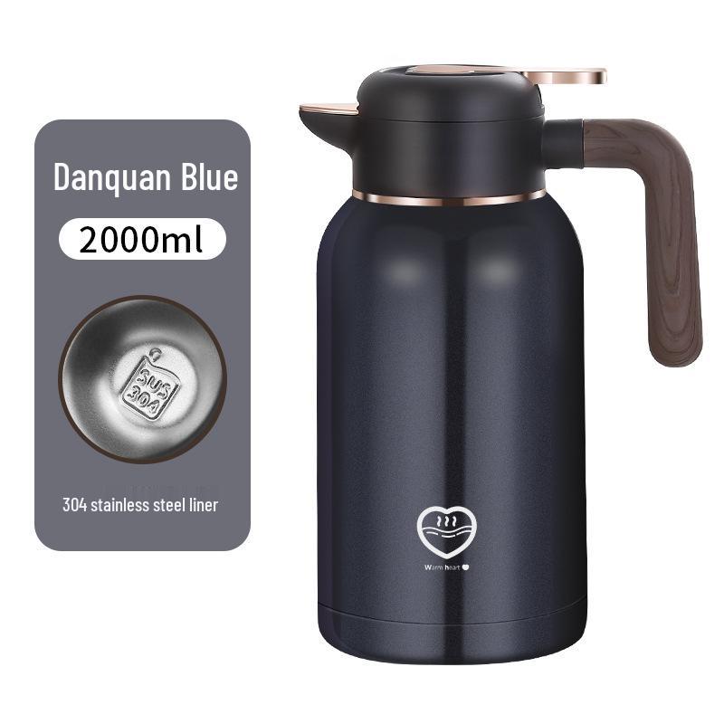 304 Stainless Steel Vacuum Insulated Flask with Wooden Handle - Large Capacity Hot Water Kettle, Ideal for Home & Commercial Use, Perfect Gift 2000ml
304 Stainless Steel Vacuum Insulated Flask with Wooden Handle - Large Capacity Hot Water Kettle, Ideal for Home & Commercial Use, Perfect Gift 2000ml