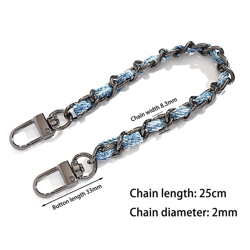 25/120 см регульований металевий ланцюжок сумки для плетеної джинсової тканини через плече через плече, лямка для сумочки своїми руками Знімні ремені ручної роботи 25cm
25/120 см регульований металевий ланцюжок сумки для плетеної джинсової тканини через плече через плече, лямка для сумочки своїми руками Знімні ремені ручної роботи 25cm