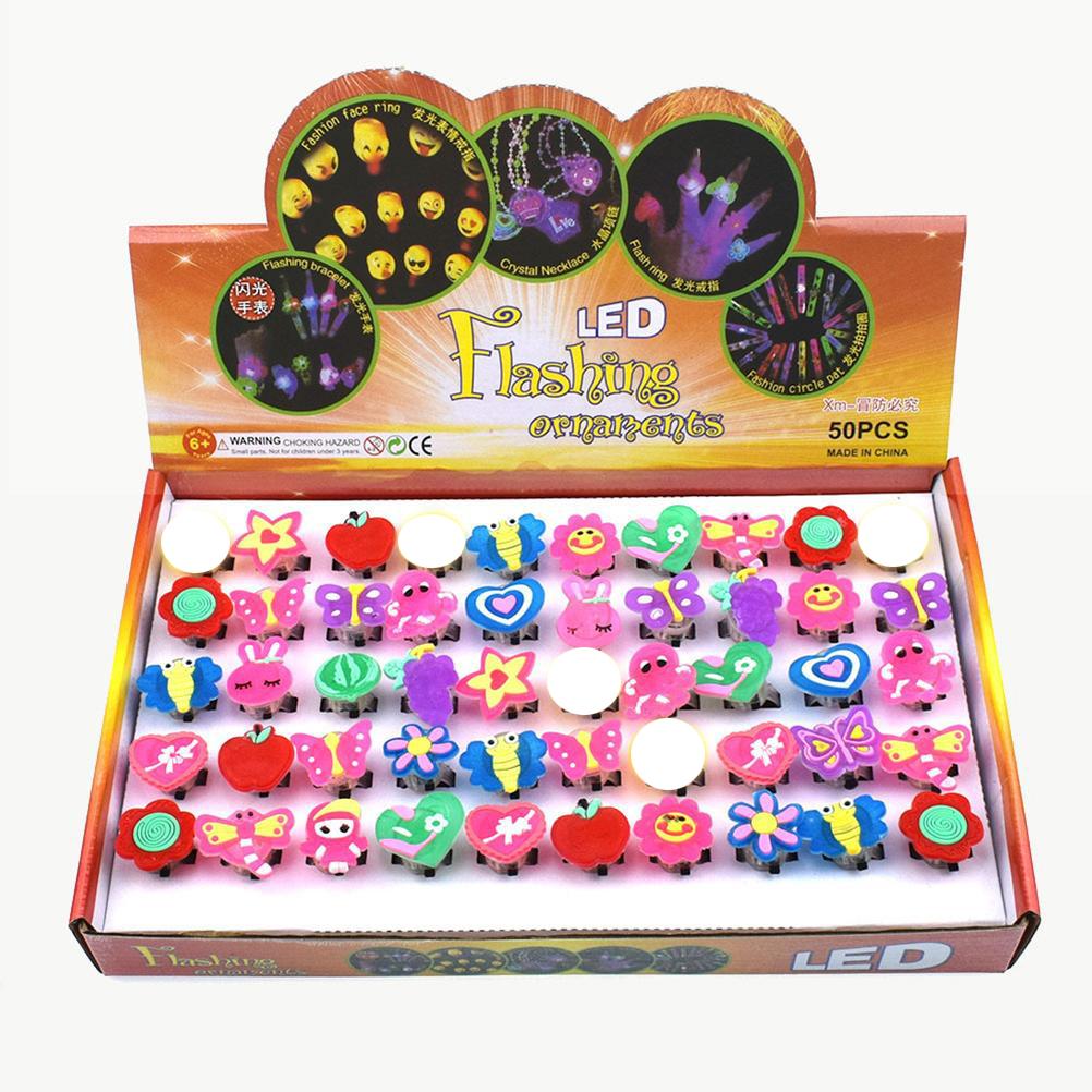 50Pcs Christmas LED Finger Lights Cute Cartoon LED Rings Party Favors for Kids Adults Light Up
50Pcs Christmas LED Finger Lights Cute Cartoon LED Rings Party Favors for Kids Adults Light Up