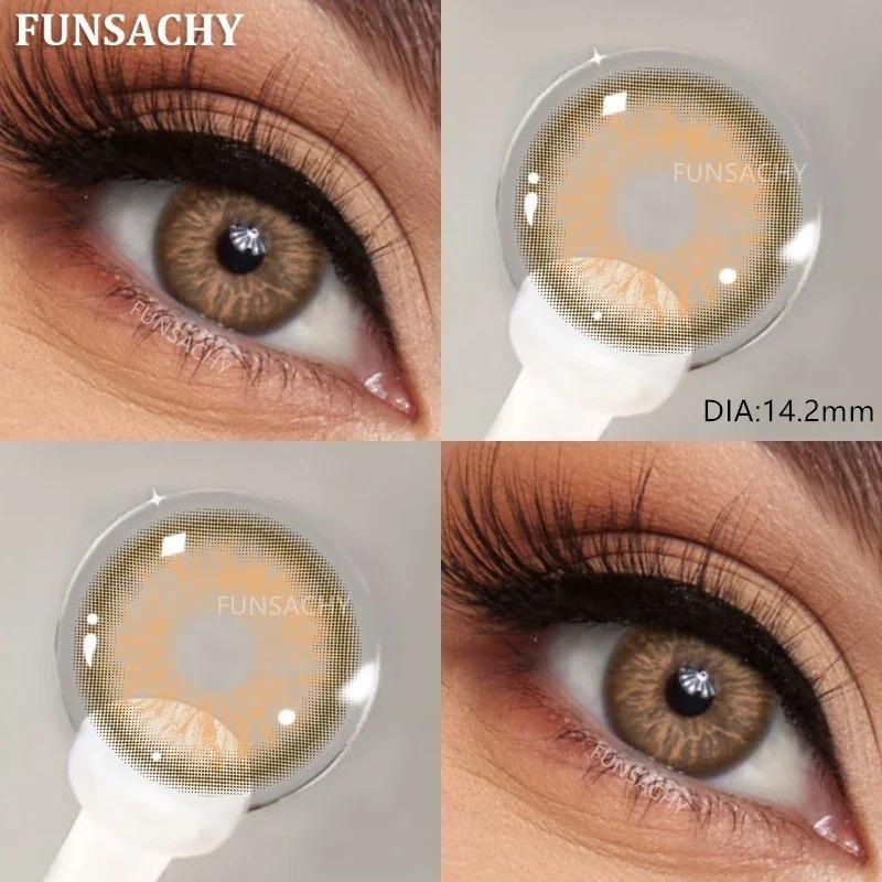 Funsachy 2Pcs Natural Color Contact Lenses For Eyes Beauty Cosmetics Brown High Quality Eye Contact Lenses Annual Lenses
Funsachy 2Pcs Natural Color Contact Lenses For Eyes Beauty Cosmetics Brown High Quality Eye Contact Lenses Annual Lenses